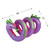 Inflatable Purple and Green Two Headed Curly Serpent Swimming Pool Float Toy, 96-Inch - IMAGE 5