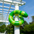 28" Green and Yellow Snake Swimming Pool Inner Tube Float - IMAGE 3