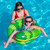 28" Green and Yellow Snake Swimming Pool Inner Tube Float - IMAGE 4