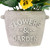 Pansy Artificial Floral Arrangement in "Flowers & Garden" Pot - 7" - Yellow - IMAGE 4