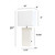Leather Table Lamp with USB Charging Port and Shade - 21" - White - IMAGE 3