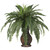 28" Boston Fern Silk Plant with Urn - IMAGE 1