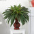 28" Boston Fern Silk Plant with Urn - IMAGE 3