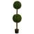 4.5' Boxwood Double Ball Topiary Artificial Tree in Black Pot - IMAGE 1