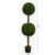 4.5' Boxwood Double Ball Topiary Artificial Tree in Black Pot - IMAGE 4