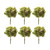 Set of 6 Green Hydrangea Floral Artificial Stems 22.75" - IMAGE 1