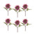 Set of 6 Purple Dahlia Floral Artificial Stems 16" - IMAGE 1
