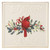 6.5" Ivory, Red, and Blue Home Accessories and Gift Collections Winter Greetings Trivet - IMAGE 1