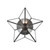Moravian Star 1-Light Wall Sconce - 12" - Bronze and Clear - IMAGE 3