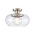 Semi-Flush Mount Ceiling Light Fixture - 13" - Brushed Nickel - IMAGE 1