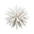 Wooden Spike Ornamental Orb Decoration - 15” - White - IMAGE 2
