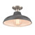 1-Light Semi Flush Mount Ceiling Fixture - 13" - Gray - IMAGE 3