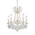 5-Light Victorian Mini Ceiling Chandelier - 16" - Antique Cream - IMAGE 1