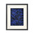 23.5" Blue and Black Feather Design Wall Decor - IMAGE 1