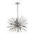 12-Light Starburst Ceiling Chandelier - 27" - Silver - IMAGE 1