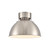 Wide Light Semi Flush Mount Ceiling Fixture - 12" - Brushed Nickel - IMAGE 1