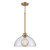 Hanging Pendant Ceiling Light Fixture with Dome Shade - 14" - Brushed Gold - IMAGE 1