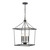 Open Lantern Hanging Pendant Ceiling 4-Light Fixture - 25.25" - Matte Black - IMAGE 4