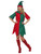 42" Red and Green Elf Women Adult Christmas Costume - Medium - IMAGE 1
