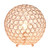 Round Crystal Orb Table Lamp - 10" - Rose Gold - IMAGE 4