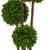 3' Artificial Boxwood Topiary Outdoor Tree in Black Pot - IMAGE 2