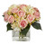 11" Rose and Hydrangea Artificial Floral Arrangement in Vase - IMAGE 1