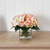 11" Rose and Hydrangea Artificial Floral Arrangement in Vase - IMAGE 3