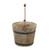 Round Wooden Bucket with Top Handle 7.75" - IMAGE 4