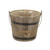 Round Wooden Bucket with Top Handle 7.75"