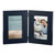11.5" Black and Blue Blessed Retirement Rectangular Double Photo Frame - IMAGE 1