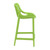 37.5" Green Solid Patio Resin Counter Stool - IMAGE 4