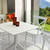 5-Piece White Outdoor Patio XL Dining Set - IMAGE 2
