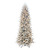 Pre-Lit Slim Flocked Northern Fir Artificial Christmas Tree - 9' - Clear Light - IMAGE 1