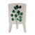 Botanical Footed Planters - 6" - Cream and Green - Set of 3 - IMAGE 4