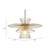 127.5" Gold and Black Adjustable Ceiling Light Fixture - IMAGE 5