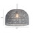 143" Gray Zig Zag Bell Adjustable Ceiling Light Fixture - IMAGE 6
