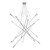 76.5" Silver Criss Cross 18-Light Round Ceiling Light Fixture - IMAGE 3
