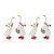 Set of 2 Goose with Wreath and Scarf Tabletop Christmas Figurines 6.5" - IMAGE 1