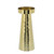 Hammered Pillar Candle Holder - 8" - Gold - IMAGE 1