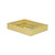 10.25" Gold Rectangular Shagreen Tray with Mirrored Interior - IMAGE 3