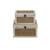 Set of 2 Brown Storage Boxes with Top and Front Rope Panels 11.75" - IMAGE 3
