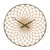 Geometric Round Wall Clock - 23.75" - Brown and Bronze Tone - IMAGE 1