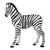 35.5" Zairen the Zebra Outdoor Garden Statue - IMAGE 5