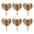 Glittered Pinecone Artificial Christmas Bundles - 10.5" - Gold - Set of 6 - IMAGE 3