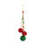 Sleigh Bell Drop Christmas Ornaments - 13.5" - Red and Green - 6ct - IMAGE 1