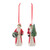 Santa with Cardinal Christmas Ornaments - 4.5" - Set of 6 - IMAGE 2