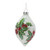 Holly Berry Ball Onion Drop Glass Christmas Ornaments - 6" - 6ct - IMAGE 4