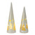 LED Lighted Christmas Tree Tabletop Decorations - 11.5" - Set of 2 - IMAGE 1