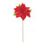 Set of 2 Poinsettia Artificial Christmas Stems 19.75" - IMAGE 2