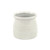 5" White Round Ripple Curved Planter Pot - IMAGE 2